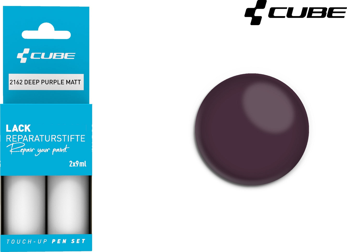 CUBE Touch Up Pen Set Deep Purple Matt 2162
