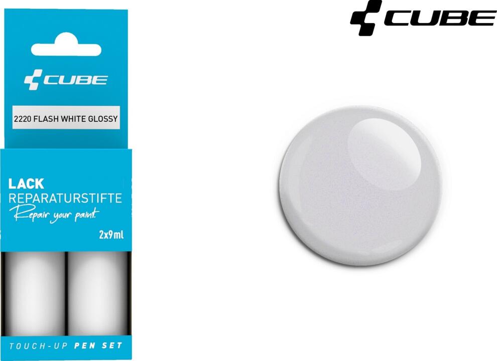 CUBE Touch Up Pen Set Flash White Glossy 2220