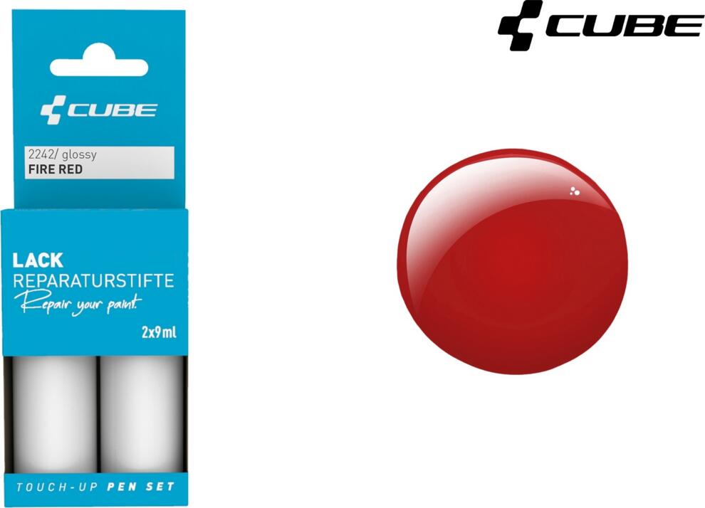 CUBE Touch Up Pen Set Fire Red Glossy 2242