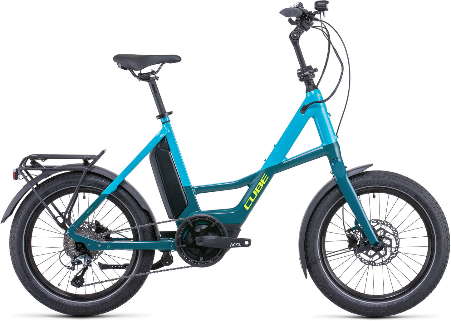 CUBE Compact Sport Hybrid 500 Blue/Lime 2022