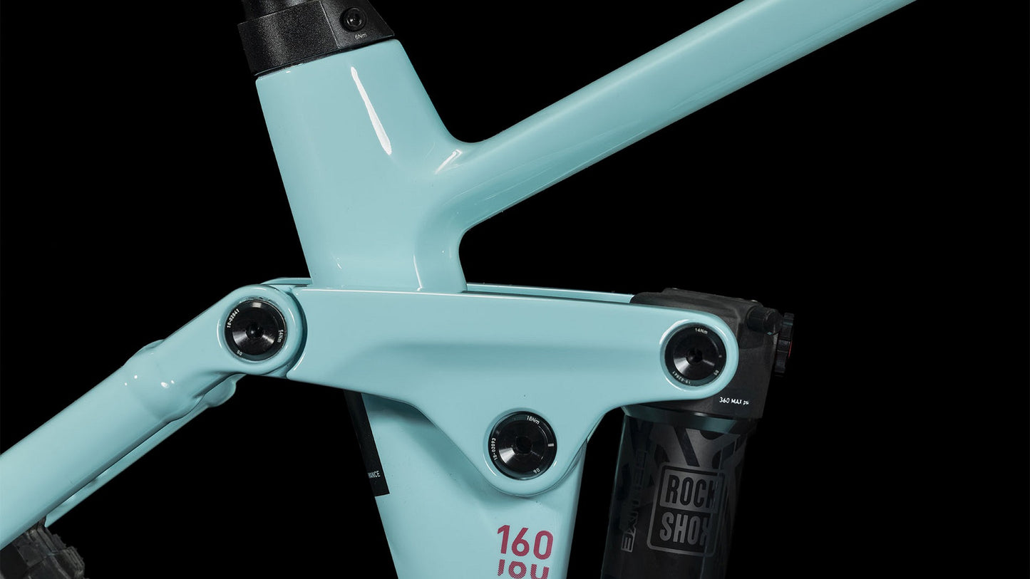 CUBE Stereo Hybrid 160 Hpc Race 750 27.5 Iceblue/Black