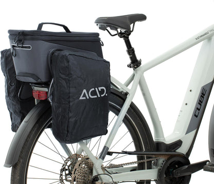 ACID Panniers Trunk 8+7 Rilink Black/Grey