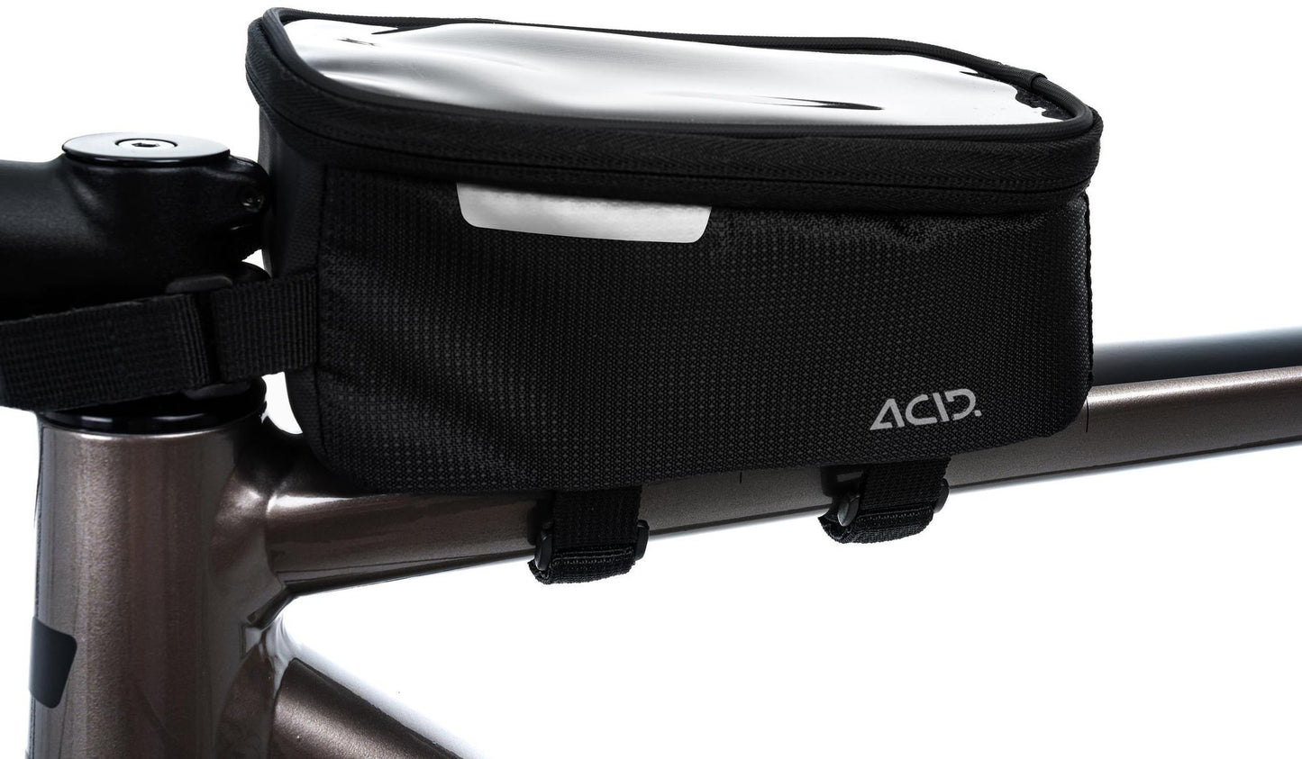 ACID Panniers Top Tube View Cmpt Black